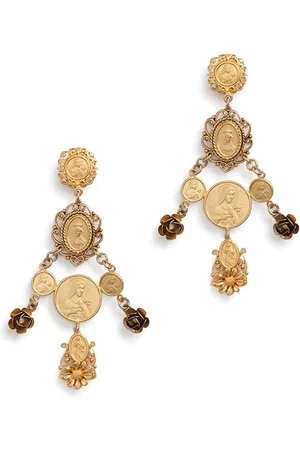 Dolce & Gabbana Femme, Accessoires, Brun, Taille: ONE Size Boucles d