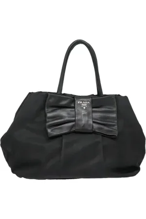 Prada Femme, Pre-owned, Noir, Taille: ONE Size Pre-owned Tissu sacs-prada