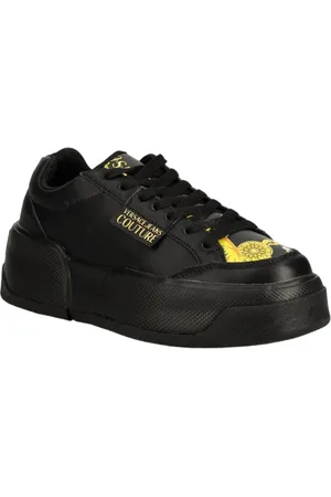 VERSACE Femme, Chaussures, Noir, Taille: 37 EU Baskets