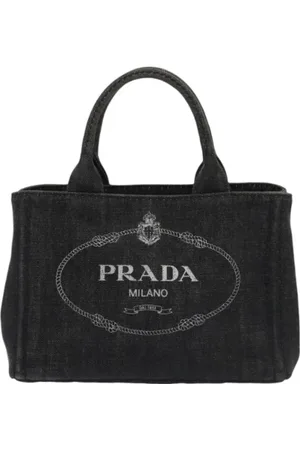 Prada Femme, Pre-owned, Noir, Taille: ONE Size Pre-owned Denim sacs-prada