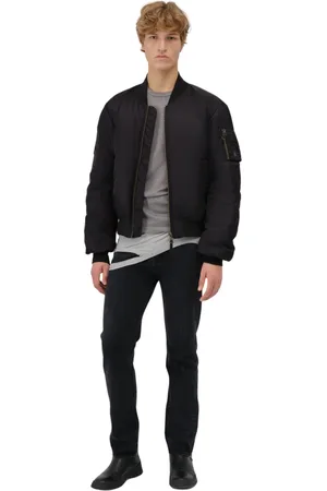 BACON Homme, Vestes, Noir, Taille: L M Bomber Twill