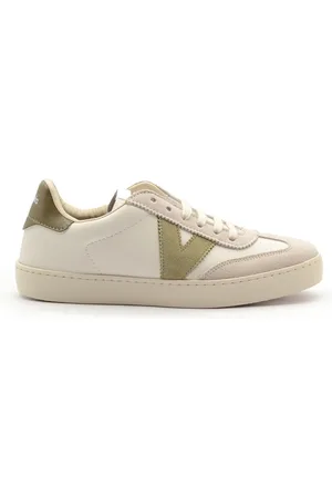 victoria Femme, Chaussures, Vert, Taille: 37 EU Baskets en cuir vert
