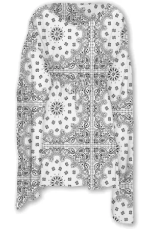 MC2 SAINT BARTH Femme, Vestes, Blanc, Taille: ONE Size Poncho Long Femme à Motif