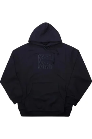 Rassvet Homme, Sweatshirts et sweats à capuche, Noir, Taille: L Sweat à Capuche Logo Brodé Tricoté