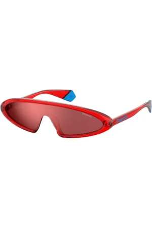 Polaroid Femme, Accessoires, Rouge, Taille: ONE Size Lunettes de Soleil Femme en Plastique Rouge
