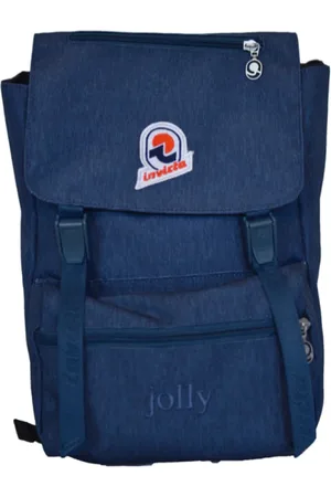 Invicta Unisex, Sacs, Bleu, Taille: ONE Size Sac à dos avec broderie Jolly