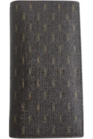Saint Laurent Homme, Pre-owned, Brun, Taille: ONE Size Pre-owned Toile petite-maroquinerie