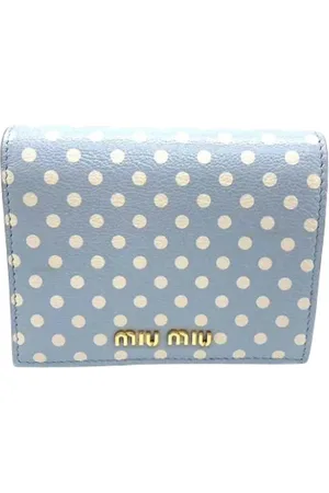 Miu Miu Femme, Pre-owned, Bleu, Taille: ONE Size Pre-owned Cuir petite-maroquinerie