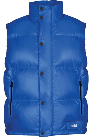 add Homme, Vestes, Bleu, Taille: XL Gilet EN Nylon Brillant