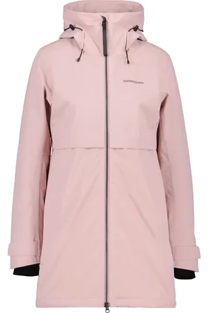 Didriksons Femme, Manteaux, Rose, Taille: 38 FR Parka féminine pour un usage quotidien