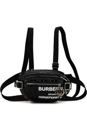 Burberry Homme, Pre-owned, Noir, Taille: ONE Size Pre-owned Cuir sacs-ports-paule