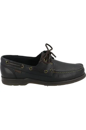 CallagHan Homme, Chaussures, Bleu, Taille: 43 EU Chaussures Bateau en Cuir Bleu Sea-Walker