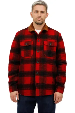 MC2 SAINT BARTH Homme, Vestes, Rouge, Taille: M Veste Landeck à Carreaux