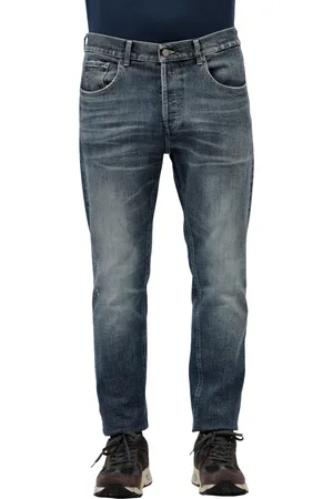 Dondup Homme, Jeans, Bleu, Taille: W35 Jean Carotte en Denim Foncé