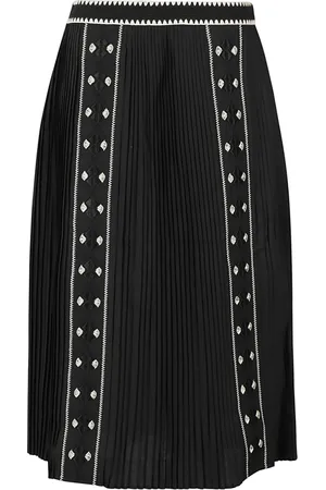 ULLA JOHNSON Femme, Jupes, Noir, Taille: 36 FR Jupe Midi à Imprimé Floral