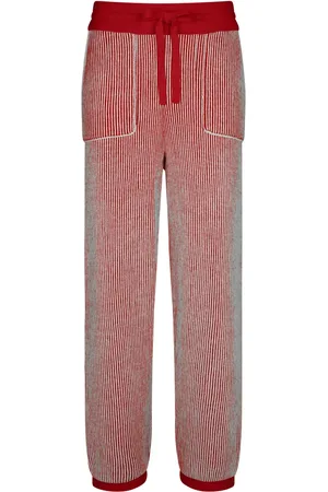 add Femme, Pantalons, Rouge, Taille: 38 FR Pantalon EN Maille Côtelée Double Face