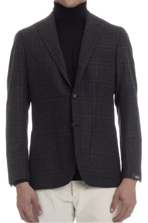 BARBA Homme, Vestes, Multicolore, Taille: L Veste Laine Cachemire Trois Boutons
