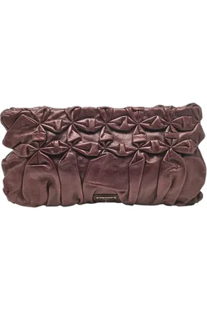 Prada Femme, Pre-owned, Violet, Taille: ONE Size Pre-owned Cuir pochettes-minaudieres