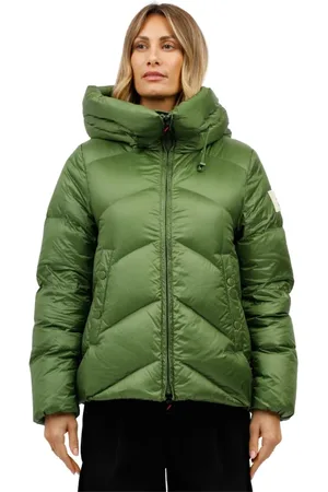 afterlabel Femme, Vestes, Vert, Taille: 40 FR Veste courte en nylon brillant Helsinki