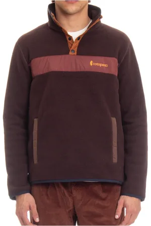 COTOPAXI Homme, Sweatshirts et sweats à capuche, Brun, Taille: L Pull marron à boutons-pression
