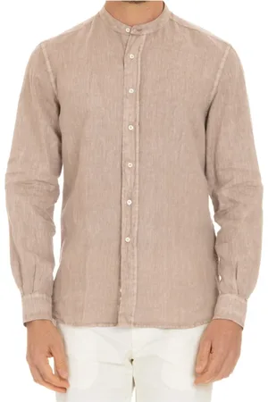 Aspesi Homme, Chemises, Rose, Taille: XL Chemises Poudrées avec Boutonnage Visible