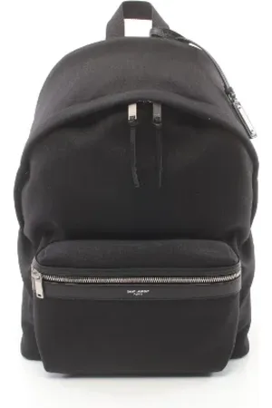 Saint Laurent Femme, Pre-owned, Noir, Taille: ONE Size Pre-owned Toile sacs-dos