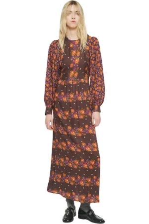 Antik Batik Femme, Robes, Brun, Taille: 42 FR Robe Magalie Marron