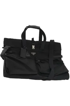 Prada Femme, Pre-owned, Noir, Taille: ONE Size Pre-owned Cuir sacs-de-voyage