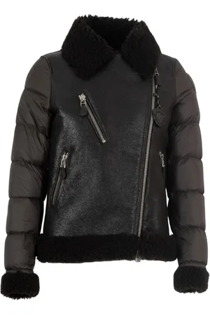 Blauer Femme, Manteaux, Brun, Taille: 38 FR Veste en Cuir Marron Duvet