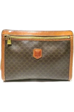 Céline Femme, Pre-owned, Brun, Taille: ONE Size Pre-owned Cuir pochettes-minaudieres