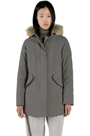 Canadian Classics Femme, Manteaux, Brun, Taille: 42 FR Manteau Marron en Fourrure Doublure Amovible