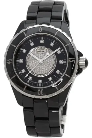 CHANEL Homme, Pre-owned, Noir, Taille: ONE Size Pre-owned Tissu montres
