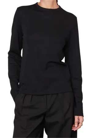 OFFICINE GENERALE Femme, Tops, Noir, Taille: 42 FR T-shirt à manches longues col rond