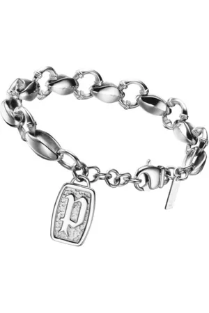 Police Homme, Accessoires, Gris, Taille: ONE Size Bracelet Homme en Acier Inoxydable Argent Klondlike Pj.20907Bss/01