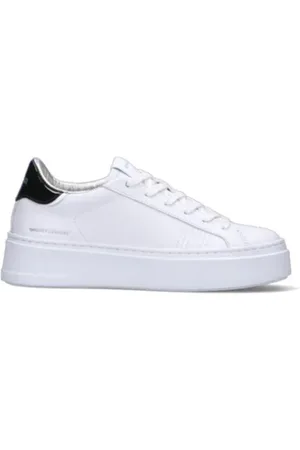 Crime london Femme, Chaussures, Blanc, Taille: 38 EU Baskets blanches en cuir modèle Extralight