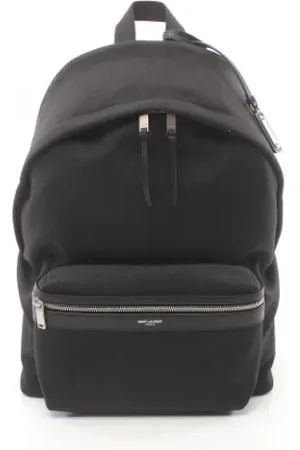 Saint Laurent Femme, Pre-owned, Noir, Taille: ONE Size Pre-owned Toile sacs-dos