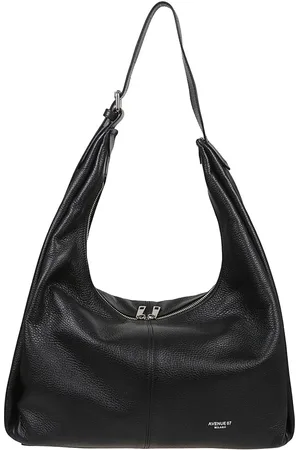 AVENUE 67 Femme, Sacs, Noir, Taille: ONE Size Sac en cuir noir Fabriqué en Italie