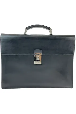 Prada Femme, Pre-owned, Noir, Taille: ONE Size Pre-owned Cuir sacoches-mallettes