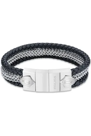 Police Homme, Accessoires, Gris, Taille: ONE Size Bracelet Homme Acier Noir 210mm Lance Peagb2119801