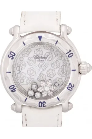 Chopard Femme, Pre-owned, Blanc, Taille: ONE Size Pre-owned Acier inoxydable montres