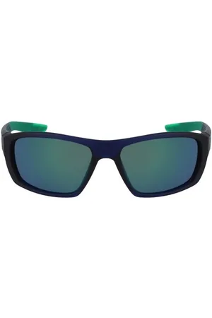 Nike Homme, Accessoires, Bleu, Taille: ONE Size Lunettes de soleil rectangulaires en acétate