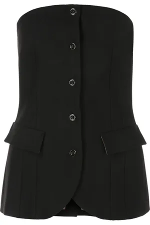 Marc Cain Femme, Tops, Noir, Taille: 40 FR Bustier de style Sakko