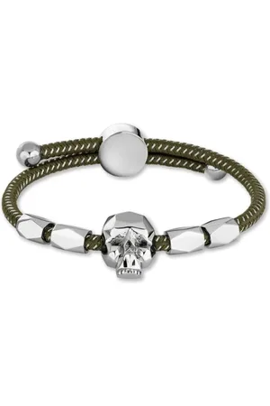Police Homme, Accessoires, Gris, Taille: ONE Size Bracelet Homme Vert Konso Pj.26554Blgn/03