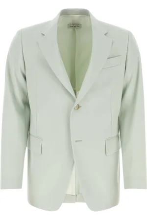 Lanvin Homme, Vestes, Vert, Taille: L Blazer en laine vert menthe