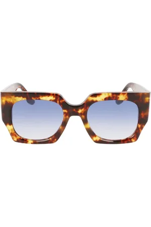 Victoria Beckham Femme, Accessoires, Brun, Taille: ONE Size Lunettes de Soleil Carrées en Acétate