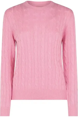 MC2 SAINT BARTH Femme, Pulls, Rose, Taille: 42 FR Pull col rond femme en mélange tricot