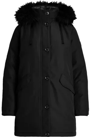 Ralph Lauren Femme, Vestes, Noir, Taille: 38 FR Manteaux Noirs Lauren