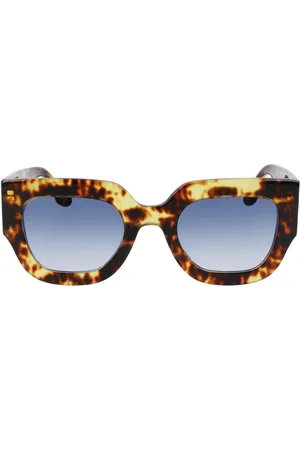 Victoria Beckham Femme, Accessoires, Brun, Taille: ONE Size Lunettes de Soleil Carrées en Acétate