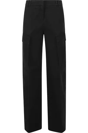 TRUE ROYAL Femme, Pantalons, Noir, Taille: 40 FR Pantalon Noir en Mélange de Soie