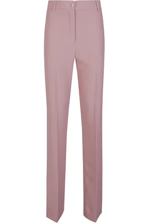 HEBE STUDIO Femme, Pantalons, Rose, Taille: 36 FR Pantalon Rose en Polyester Fabriqué en Italie